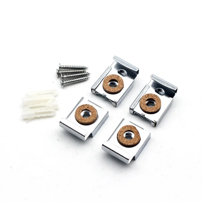 

Glass Mirror Holder Square Mirror Holder 4 Pcs/set