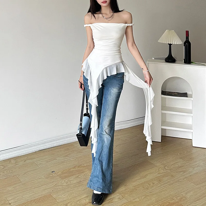 Nibber Sommer Neue Einfarbig Jugend Mädchen Süße Und Sanfte Alle-Spiel High Street Trendy Coole Frauen Schulter Kurze quaste Kleid
