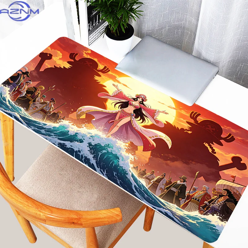 kawaii Mouse Pad O-one P-piece Boa Hancock Anime Carpet Gaming Pad Non-slip Extended Keyboard Desk Mat Gamer E-sports MousePad
