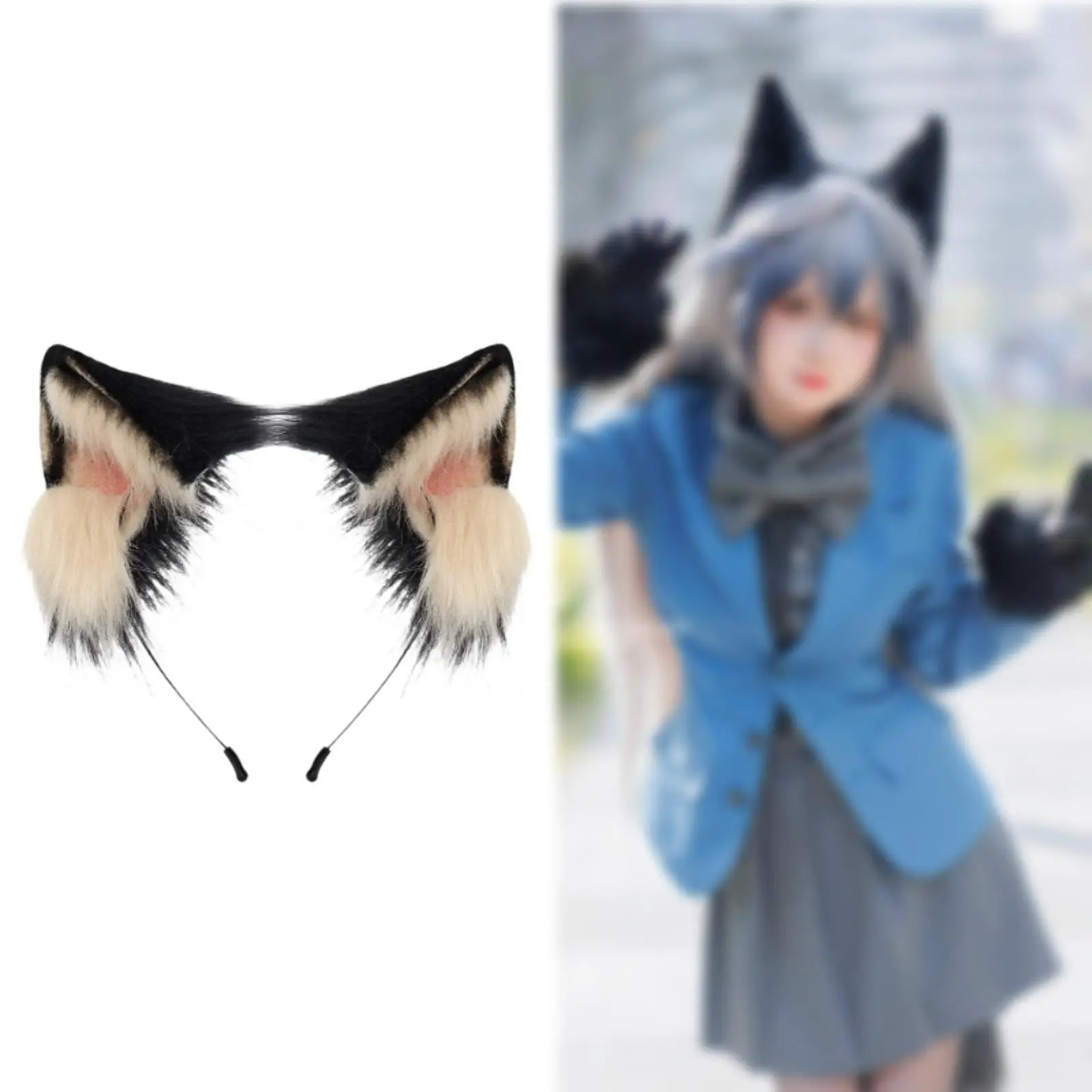 Cat Ears Hairhoop Crafting Animal Ears Hairband for Birthday Cosplay Holiday