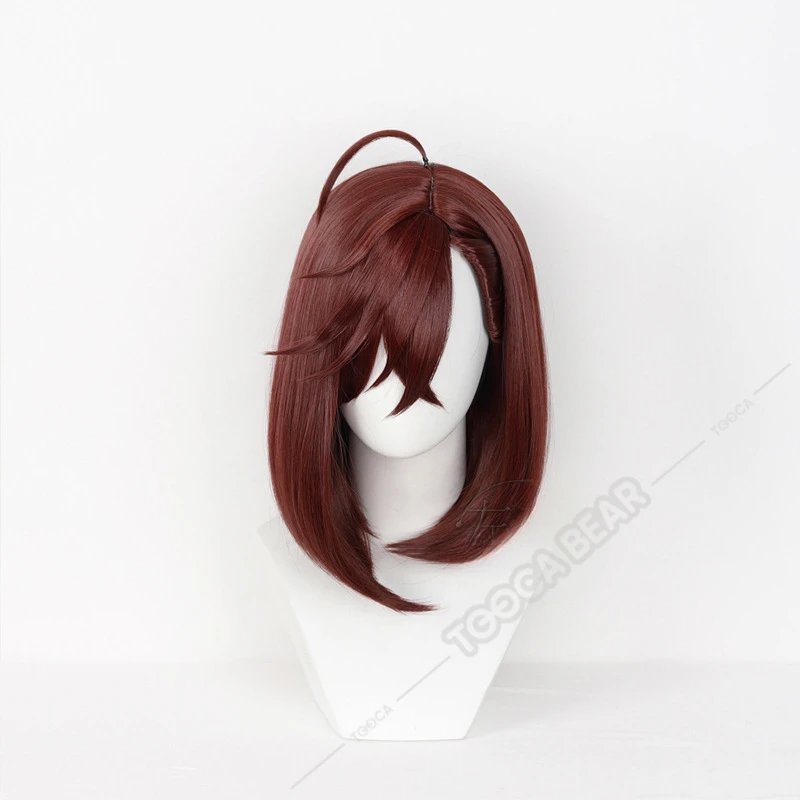 Anime Dandadan Momo Ayase Cosplay Wig Brown Short Hair Heat-resistant Fiber Hair+Wig Cap Halloween Party Girls Women