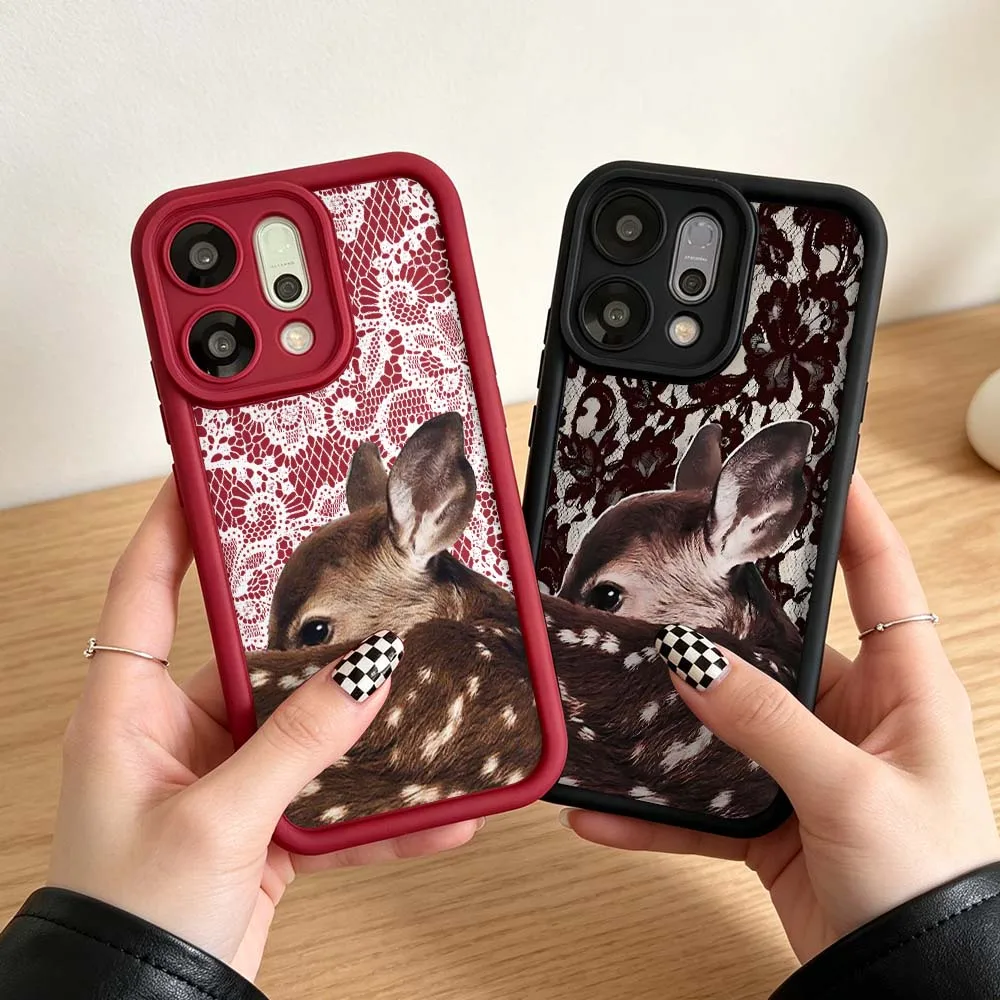 Baby Deer Fawn For OnePlus 15 15T 13 13R 13S 13R 12R 11 11R 10 8T 9R Ace 3 3v 5 6 CE Eye Ladder Phone Case Cover