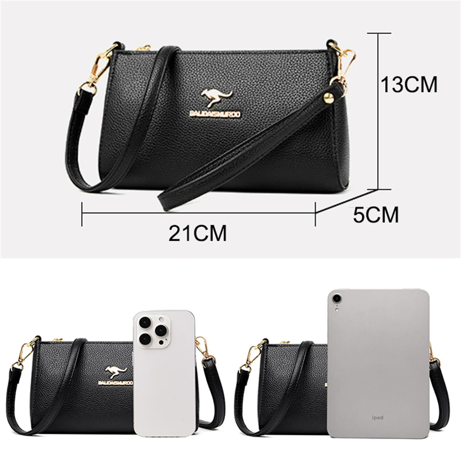 Luxury Designer Shoulder Crossbody Bags for Women 2024 Fashion High Quality Soft Leather Ladies Purses and Handbags Wallets Sac