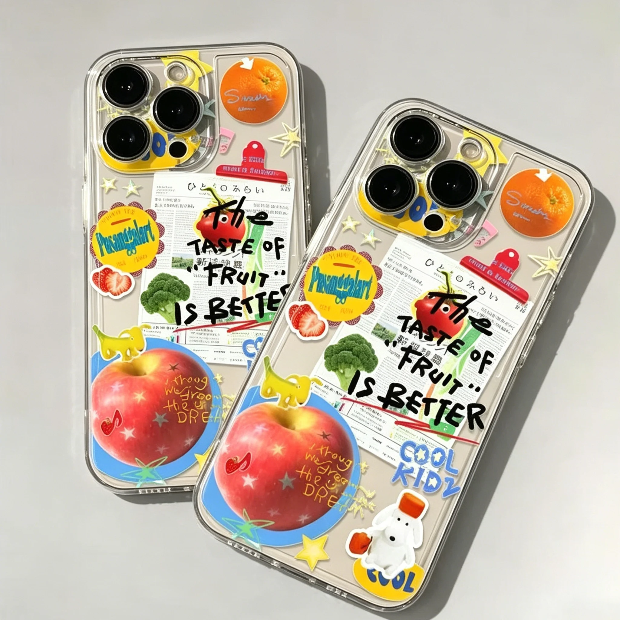 Lmmcjj Fruit Puppy Phone Case For Samsung A57 A07 A36 A26 A56 A16 A06 A55 A35 A25 A15 A05 A54 A34 A24 A14 A13 A53 Clear