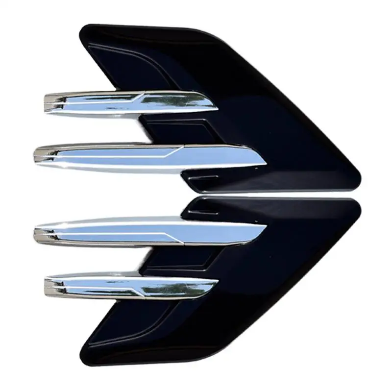 

For General Air Vents Shark Gills Side Air Vent Car Hood Cover Decoration Simulated Ventilation Cover With Strong Adhesion For