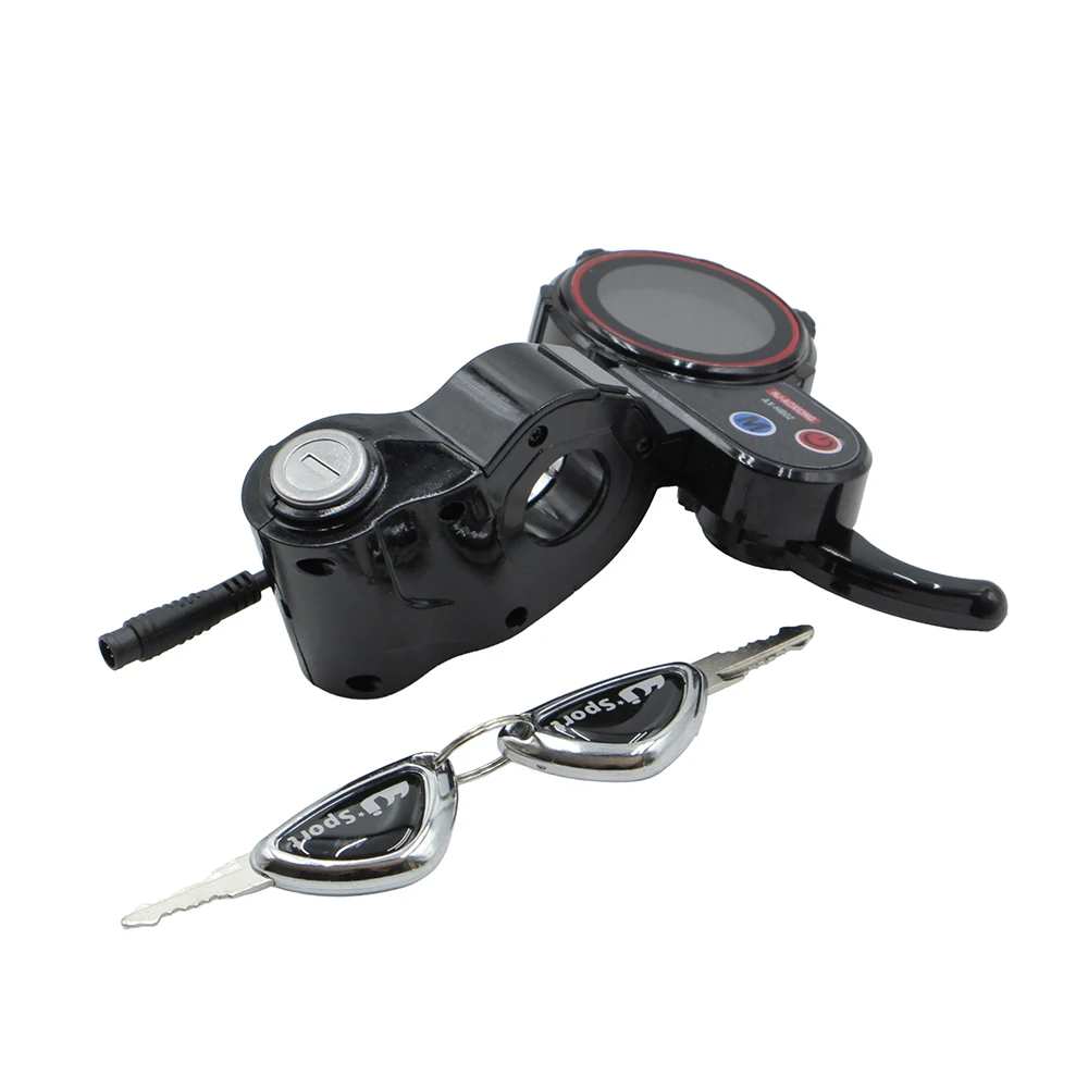 NJ-AOXIONG AX-HB02 Dashboard Throttle 48V 6 Pin LED Display For Electric Scooter Display Instrument With Key