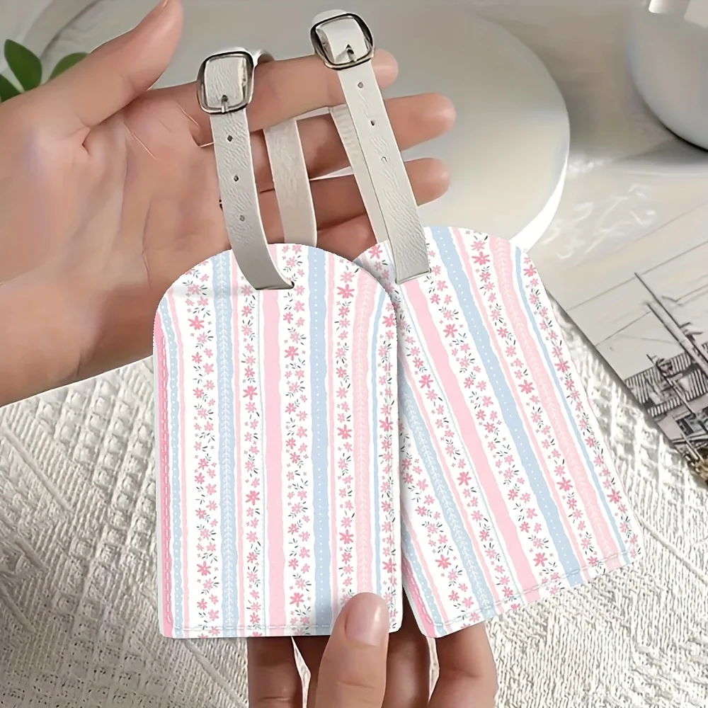 Travel Luggage Tag with Name Information Id Card PU Material Travel Accessories Luggage Identification Sporty Design Tag