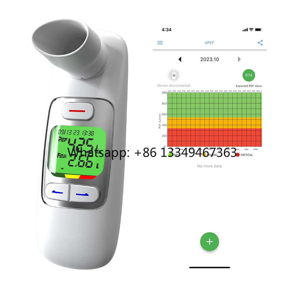 

Medical Bluetooth Lung Function Test Portable Spirometer Machine Digital Spirometer