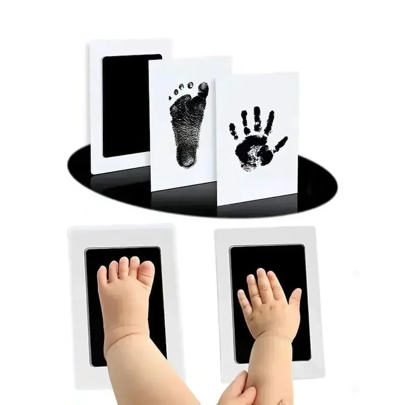 Baby Care Non-Toxic Handprint Footprint Imprint Kit Souvenirs Newborn Footprint Ink Pad for Newborn Gifts