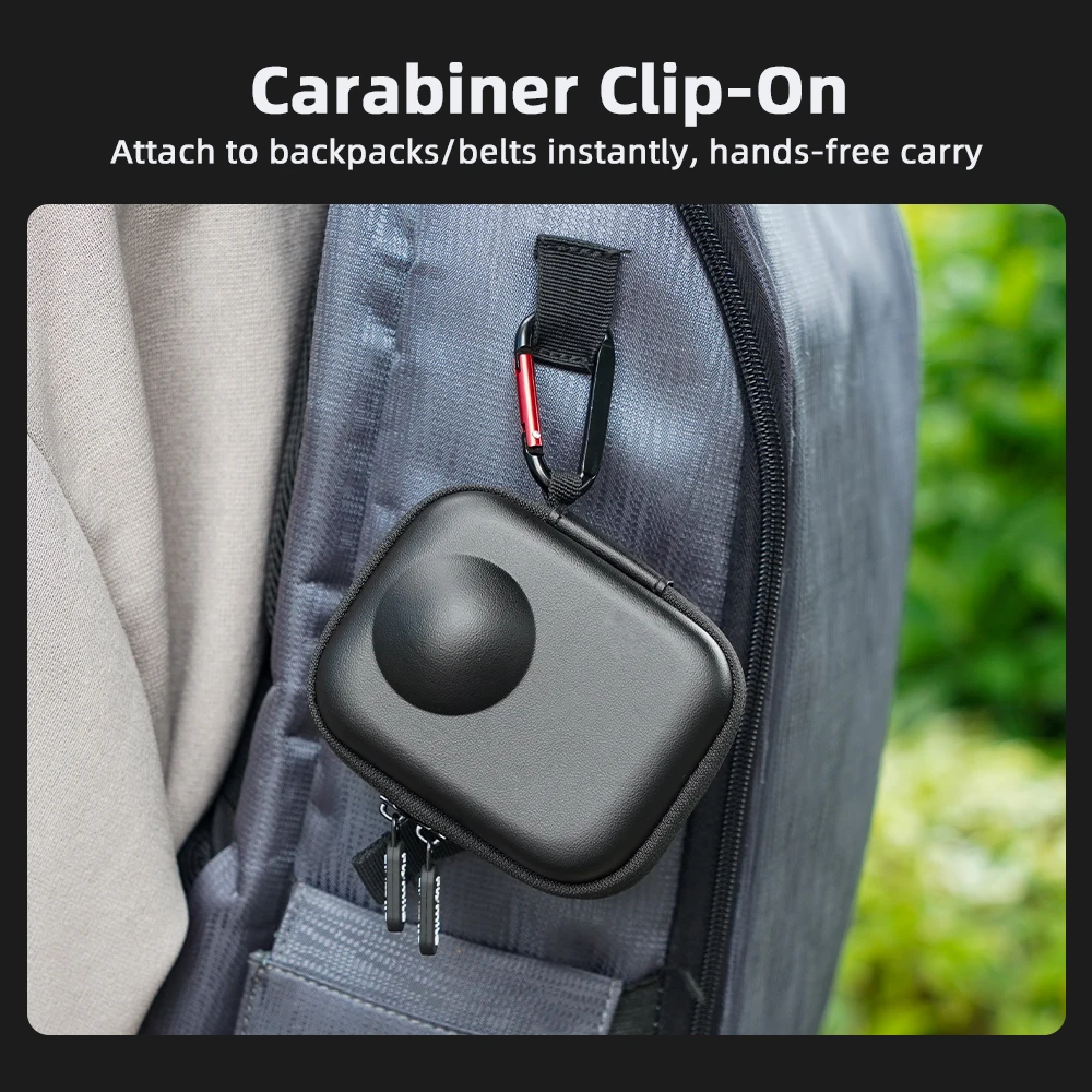 Flymile قفص حمل حقيبة التخزين ل DJI OSMO 360 اكسسوارات الإطار المحمولة حقيبة صغيرة هارد شل حقيبة يد مع Carabiners