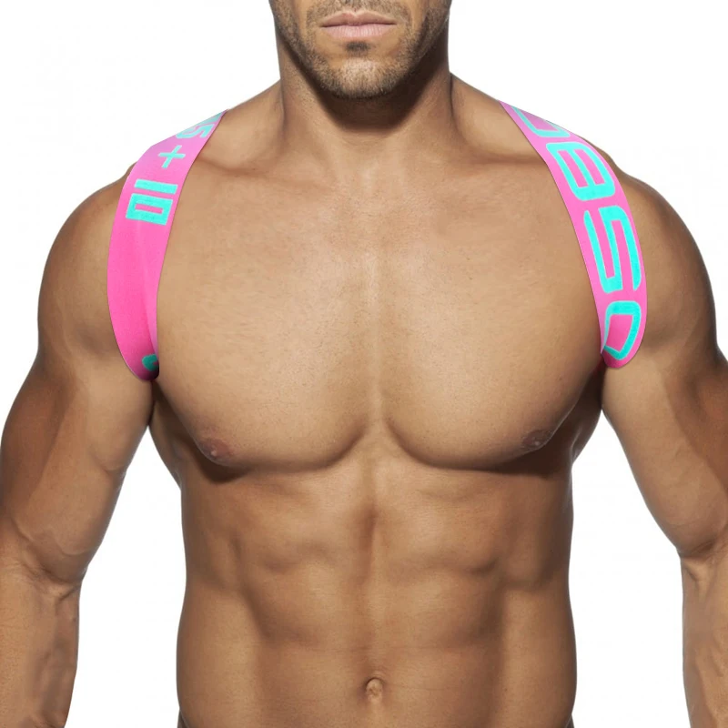1PC Men's Chest Strap Highlights Large Chest Muscles Anti Hunchback Cross Shoulder Strap Muscles Men's Party Carnival Decoration