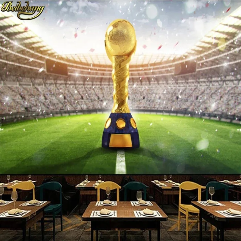 

Фотообои на заказ, настенные панно с изображением футбольного поля, настенные покрытия для детских площадок, спортивные настенные панно, обои, наклейки на стену