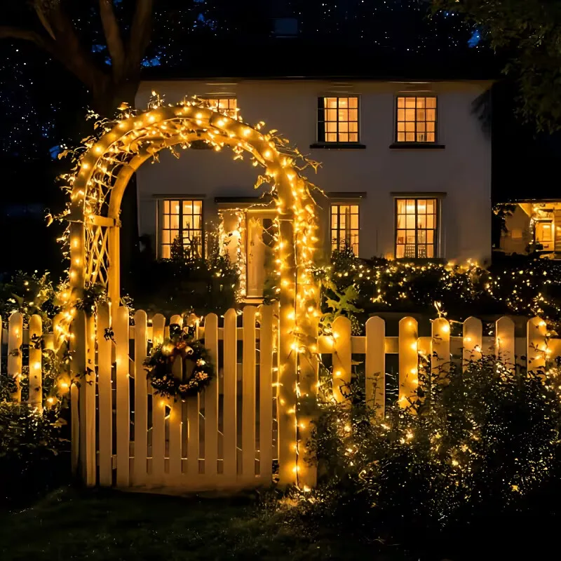 Fairy Lights Solar Powered 8 Modes LED String Lights Waterproof Outdoor Starry Christmas Xmas Garden Yard Decoration