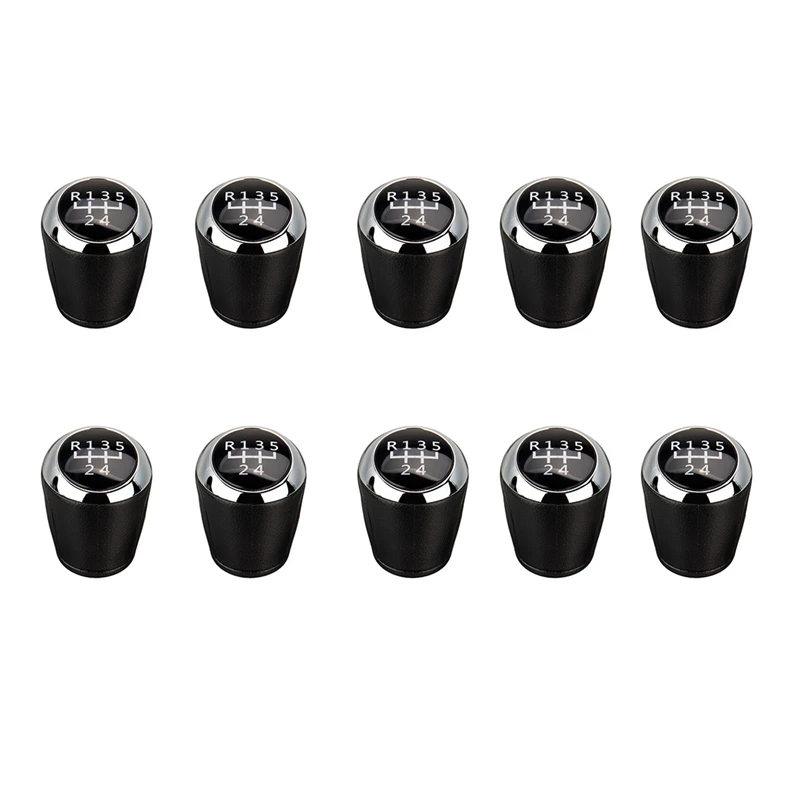 10Pcs 5 Speed Car MT Gear Shift Knob 24108036 For Chevrolet Aveo Sonic T300 2012-2017 Manual Gearbox Knob Cover