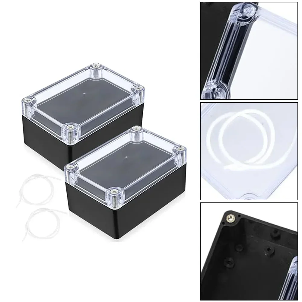 2Pcs 100*68*50mm Waterproof Junction Boxes Outdoor Electrical Box For Electronics Power ABS Plastic Junction Box Power Supplies