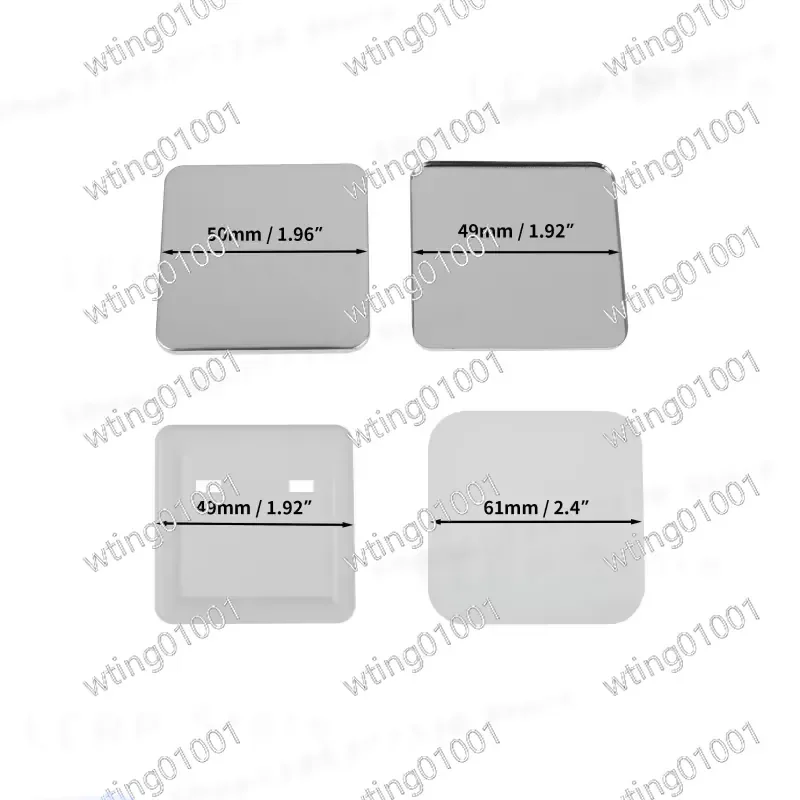 for Square DIY Blank Pin Button Badge Material 50x50mm Refrigerator Magnets Badge Button Making Parts Punch Press Machine