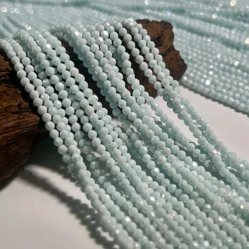 2mm Lacto-zirconium Emulsified Cubic Zirconia Faceted Round Bead JewelryDIYSemi-finished handmade accessories