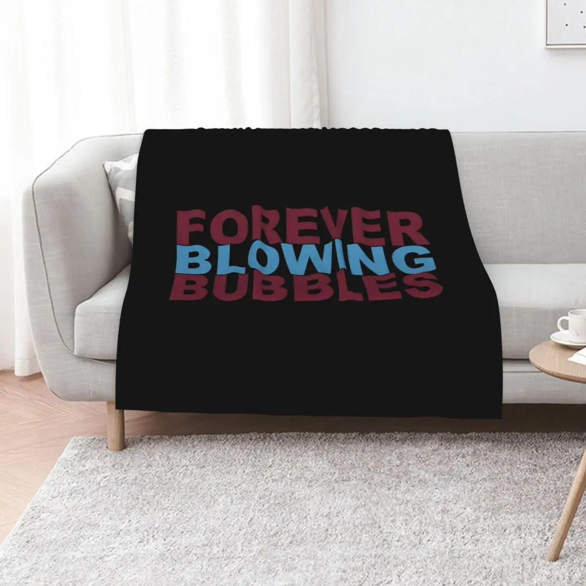 Forever Blowing Bubbles Throw Blanket Tourist Summer Nap Sleeping Bag Sofa Quilt decorative Blankets
