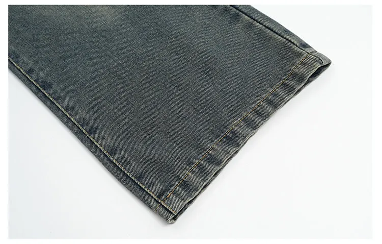 Heißer Verkauf: Modische Jeans mit Schleifenstickerei für Mädchen im Teenageralter, lässige gerade Jeanshose für Teenager, modische Jeanshose für Kinder – Detail 12