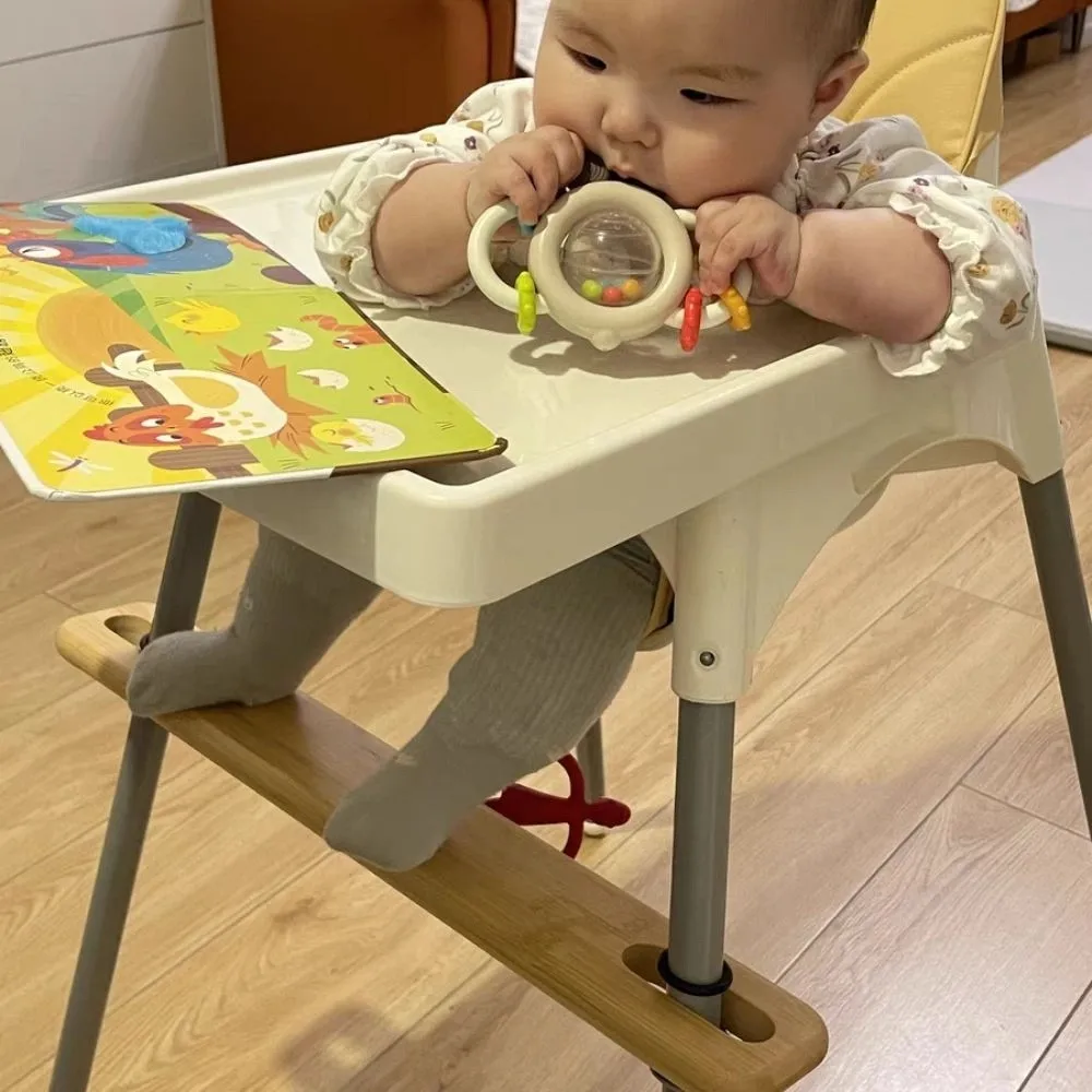 

Adjustable High Chair Footrest 50cm Length Stable Design Baby Highchairs Pedal Round Corners Non-slip Highchair Accessory