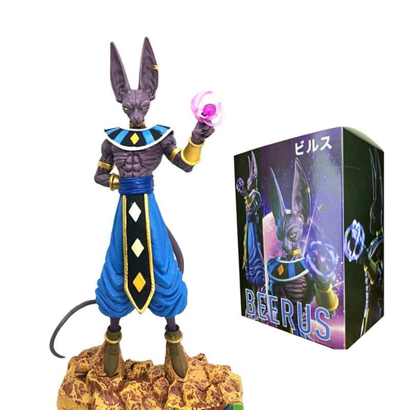 GK Dragon Ball Z Beerus Action Figure 30cm Anime PVC Figures Birusu Collectible Doll Ornaments Gods of Destroy Beerus Model Toys