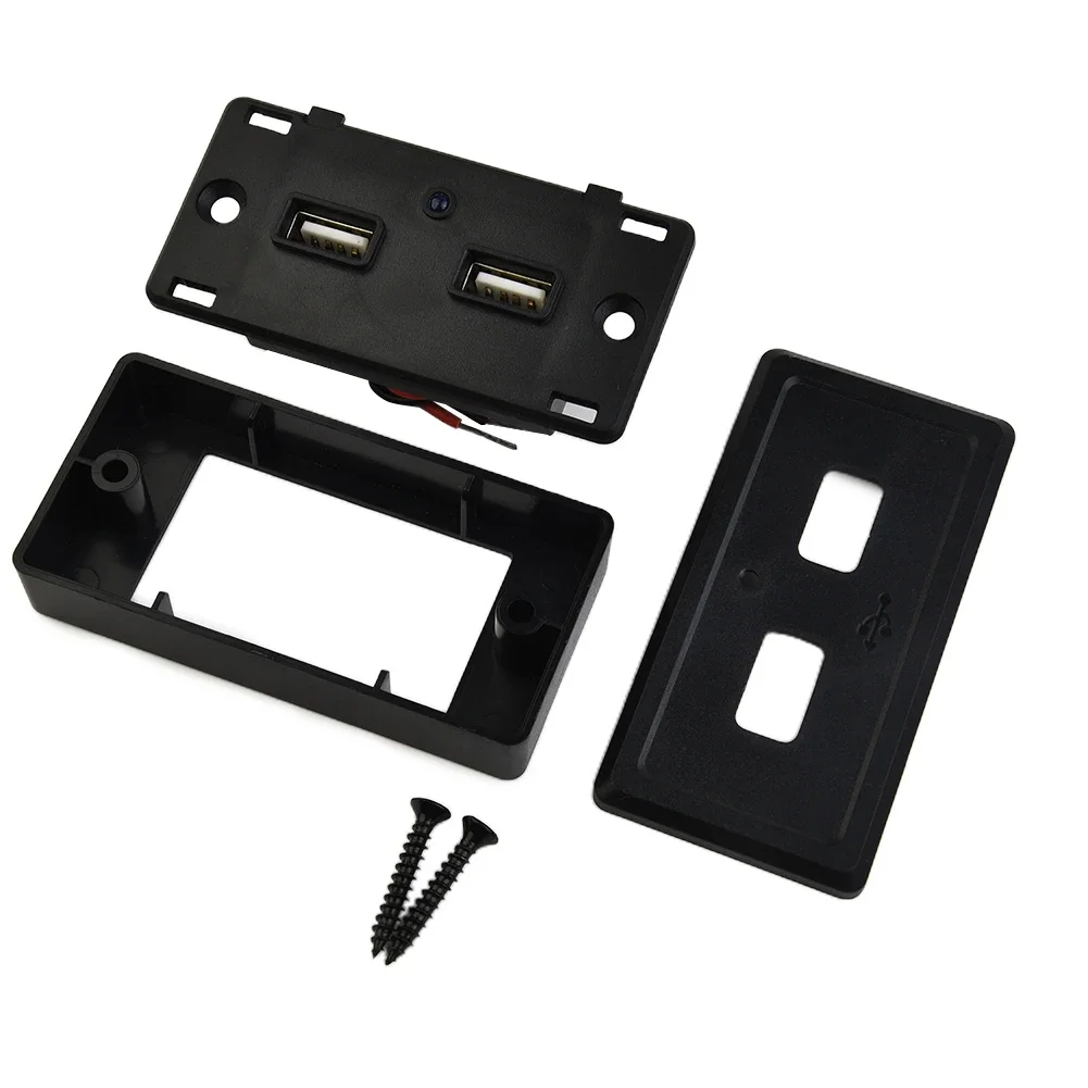 Accesorios universales para vehículos, 12V -24V, barco, autocaravana, caravana, 2021 DC5V/3.1A, puertos USB duales, enchufe cargador, 1 unidad