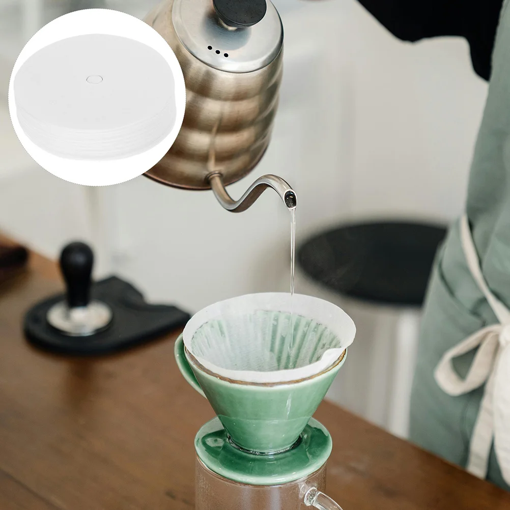 

200 Pcs Coffee Filter Paper for Drip Machine Espresso Screen Reusable Kitchen Disposable Filters Coffee Pads Milk Tea