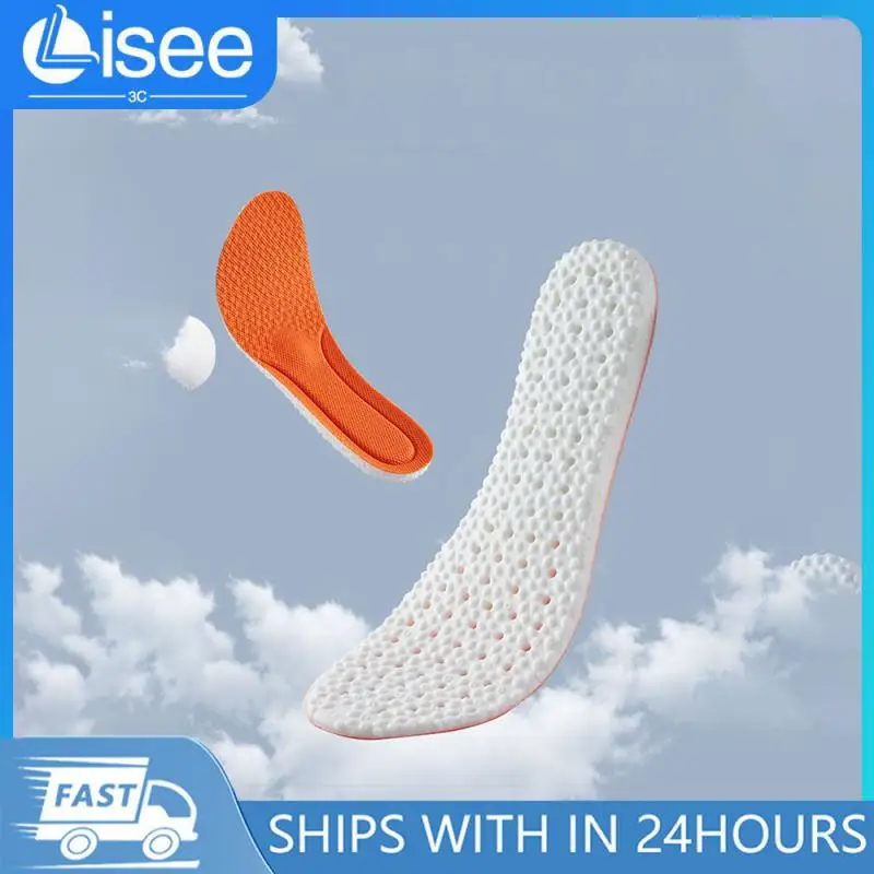 Sports Boost Iinsoles Stretch Breathable Deodorant Cushion Orthopedic Pad Shock Absorption Increased insole For Shoes