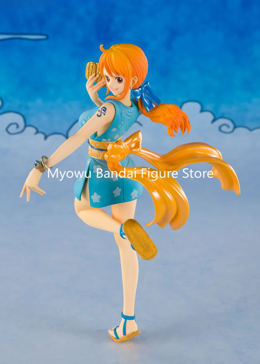 En Stock nuevo genuino Bandai Figuarts ZERO One Piece Nami (Namiko)-figura de animación modelo colección regalo