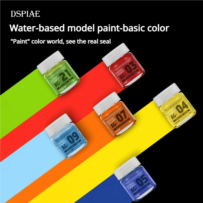 

DSPIAE AG01-AG28 Набор красок на водной основе для Gundam Model Kit Gunpla Военная ручная щетка Аэрограф Картина Хобби DIY Базовые цвета