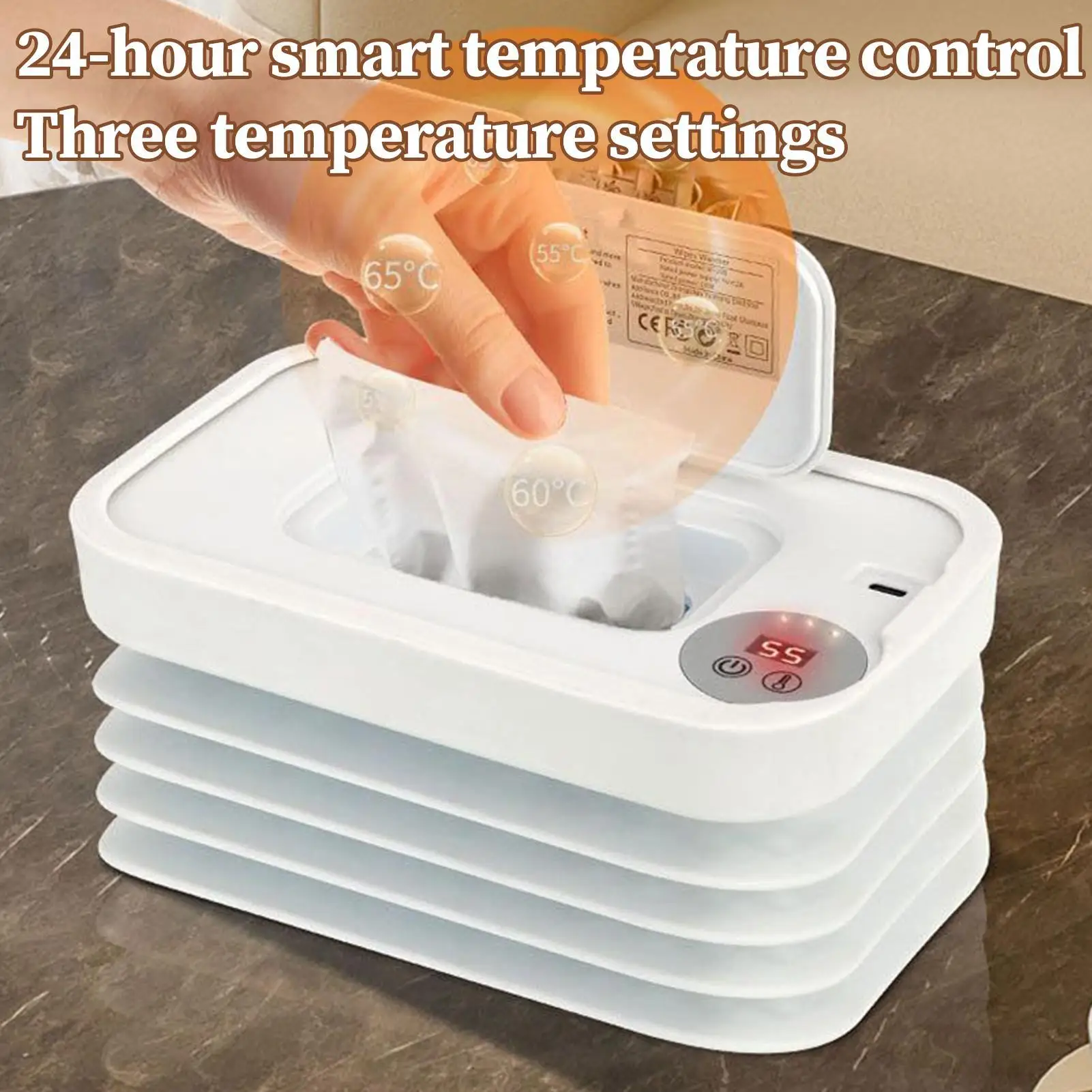 

Грелка для салфеток для детей, складной подогреватель для подгузников и дозатор для путешествий, быстрый нагрев, детские принадлежности для дорожных поездок, бизнеса