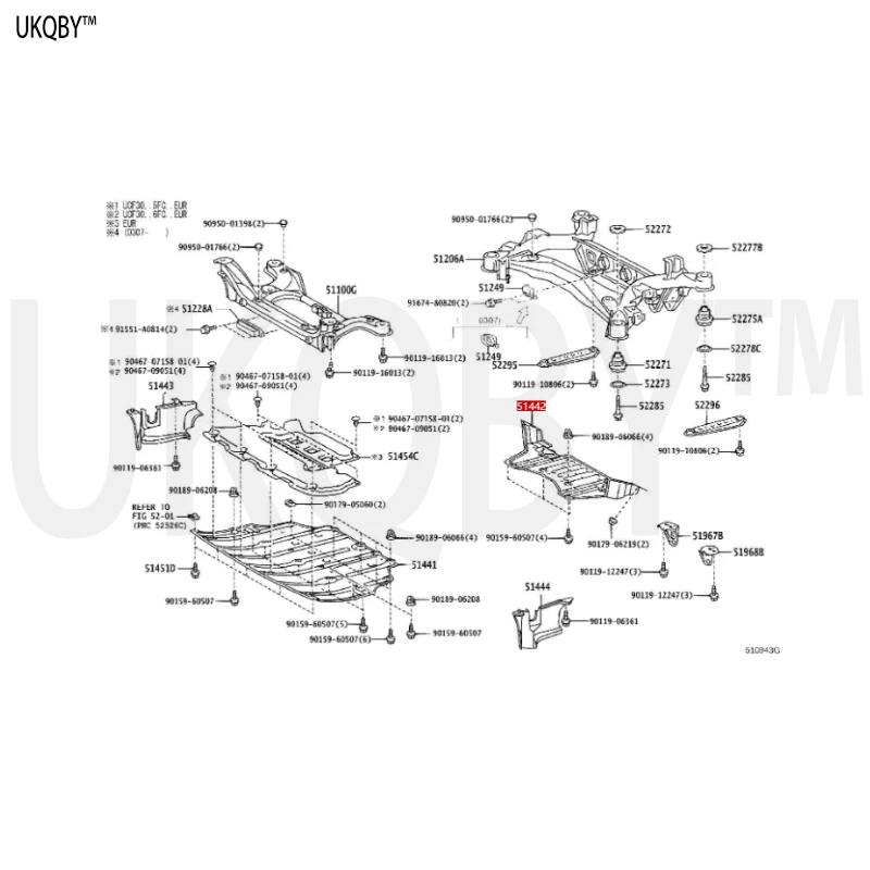 إلى yo ta No.2 غطاء المحرك السفلي 51420-50010 #2