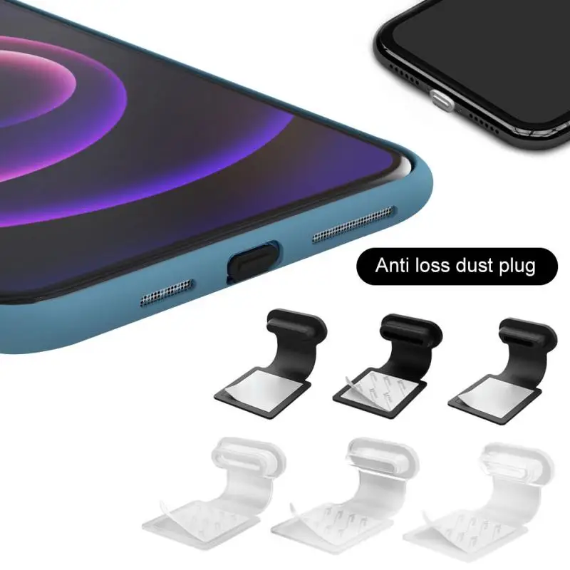 Phone Dustproof Plug Waterproof Plug Integrated Charging Port Plug For Apple Android Type C IOS Micro USB Paste Repeated usely