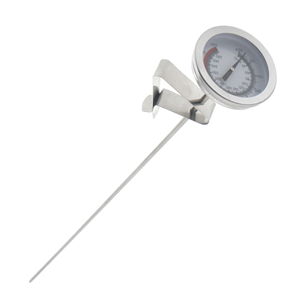

Stainless Steel Oil Temperature Gauge Cooking Thermometer Clip for Frying Food Deep Pot Kitchen Precision Tool Measuring