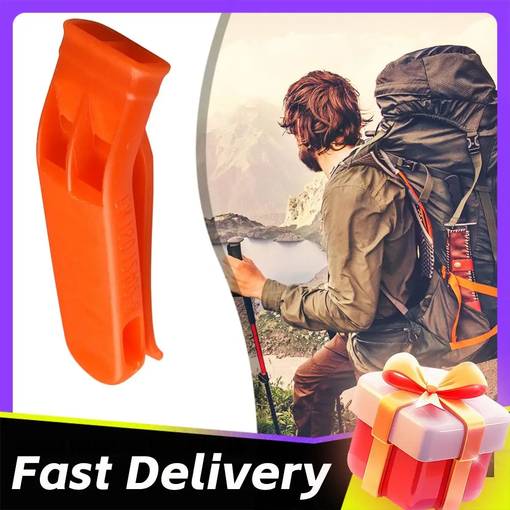 

1/5/10 шт. многофункциональные сигнальные свистки для экстренных ситуаций на открытом воздухе, двухтрубные спасательные свистки из пластика для активного отдыха и спорта