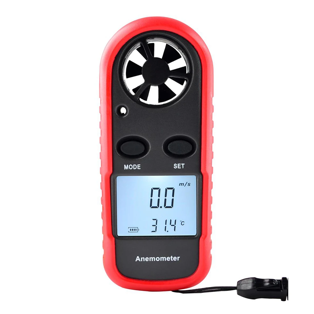 Professional Handheld Wind Speed Meter Digital Display Portable Air Flow Meter for Air Flow Testing in Spain Germany