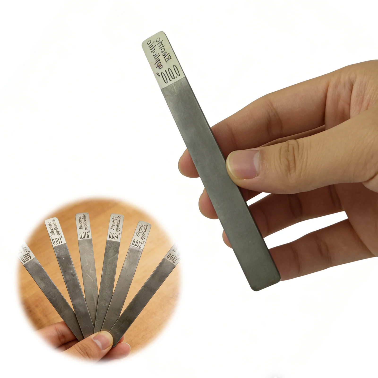 6Pcs Guitar Nut Fret File Slot Luthier Repair Tool Guitar Nut Frets Cleaning Tools for Electric Acoustic Guitars & Bass Care