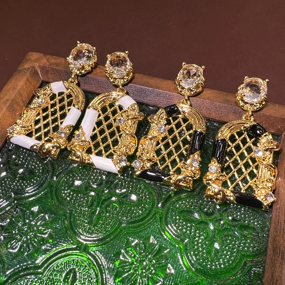 

Серьги-клетки для птиц в стиле интернет-селебрити, легкий люкс, нишевый дизайн, французский шик, позолоченные серьги из серебра S925 пробы.