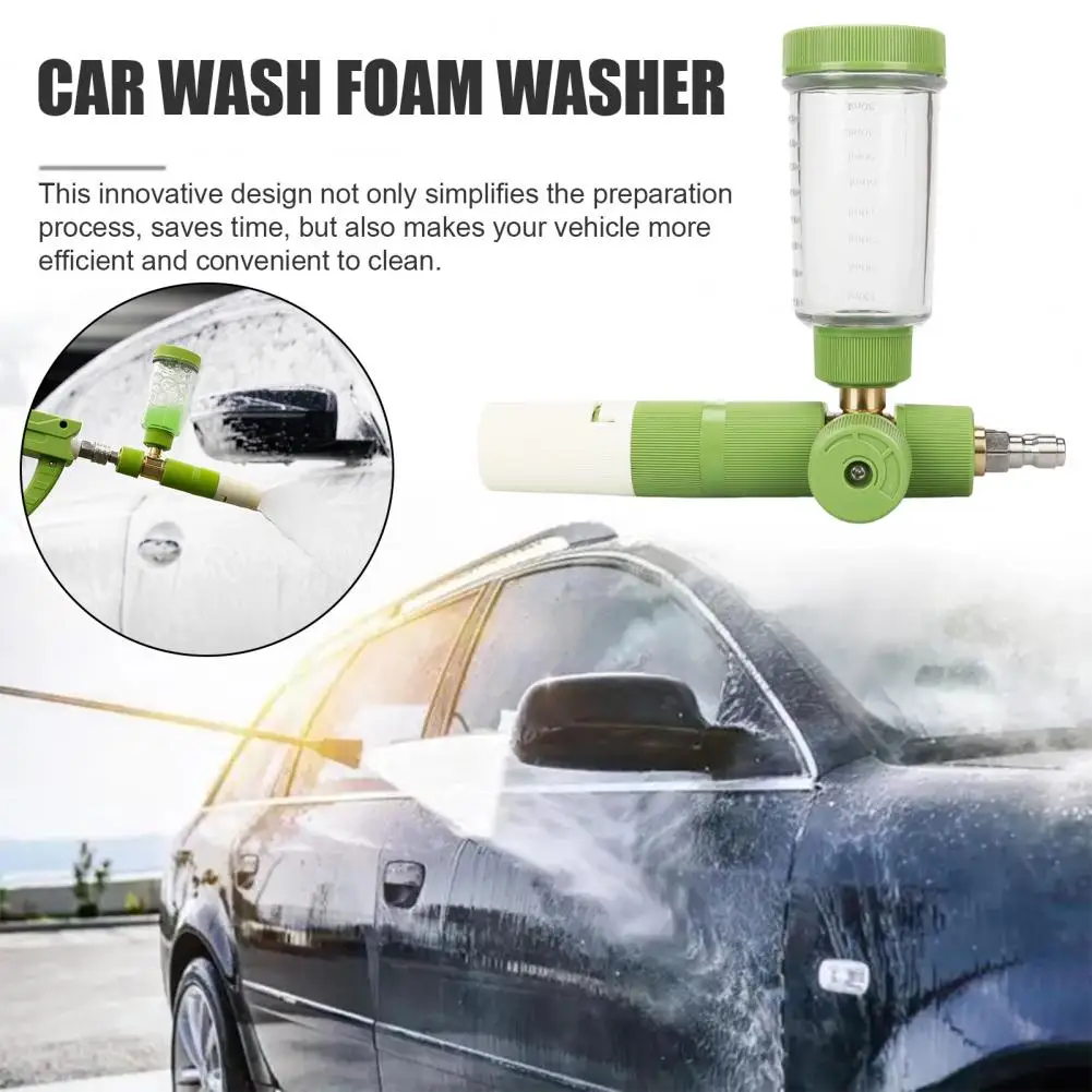 Foam Spray Pot for Car Wash Lightweight Foam Sprayer for Vehicles Adjustable Foam for Pressure Washer with 1/4 Quick Connect