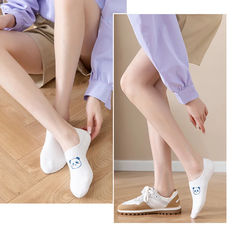 หูร้อนPlush Harajukuพิมพ์ผู้หญิงน่ารักถุงเท้าผ้าฝ้ายฤดูใบไม้ผลิใหม่การ์ตูนแมวสัตว์รูปแบบKawaii Calcetines Mujer Sokken