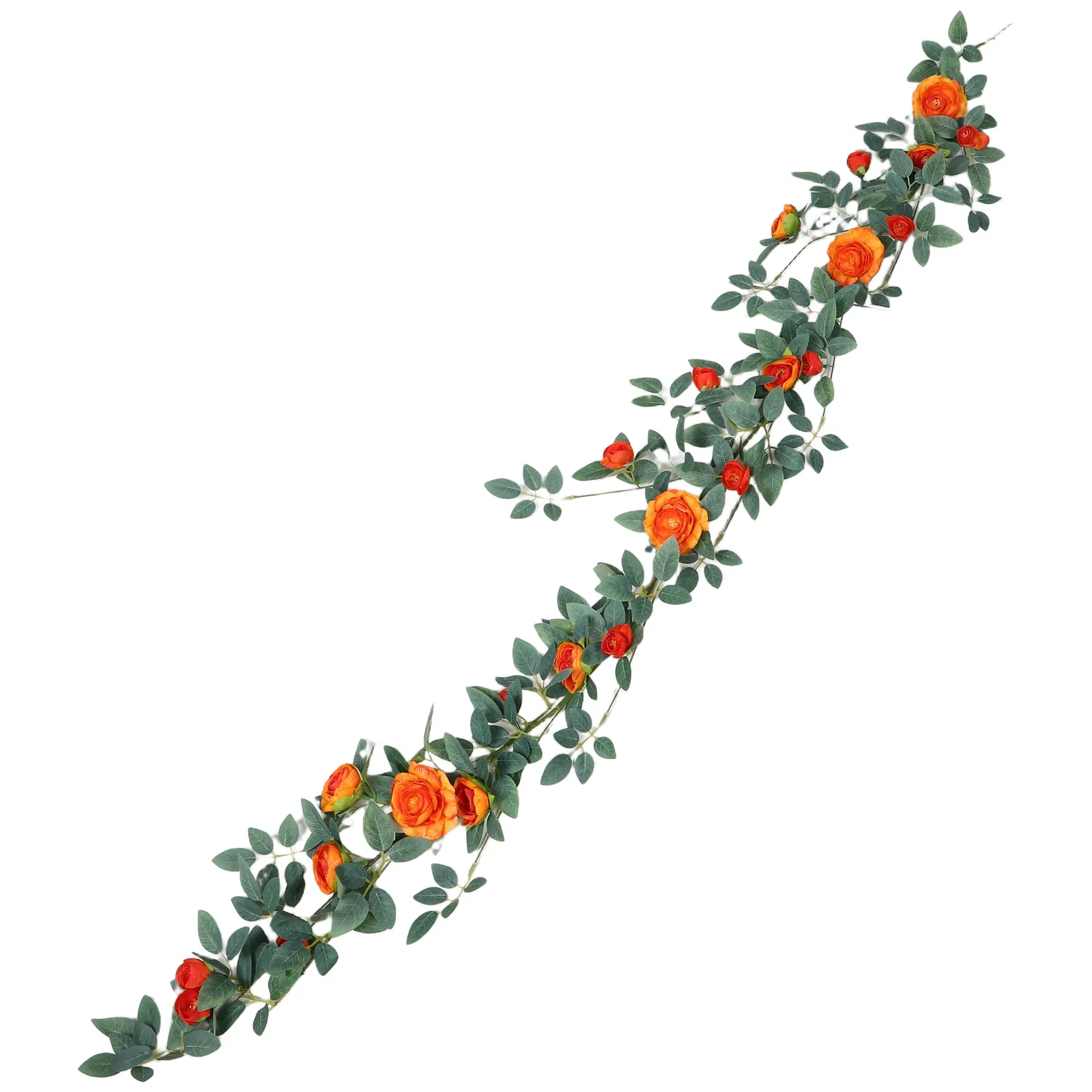 

Simulated Rose Tea Vine Artificial Hanging Plants Decor Indoor Ceiling Pipe Wedding Arch Faux Flower