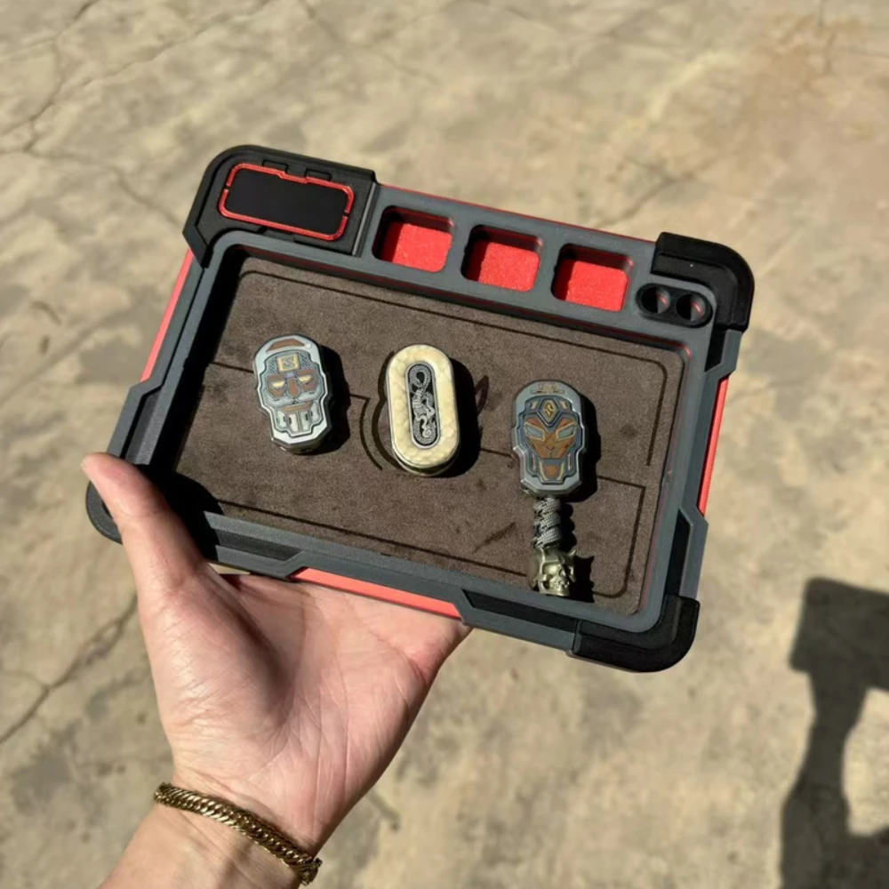 ถาดเก็บของ SSS EDC แบบเลื่อนได้ ของเล่นฟิดเจ็ตสปินเนอร์ DIY สำหรับผู้ใหญ่ อุปกรณ์เสริมสำหรับแผงควบคุม