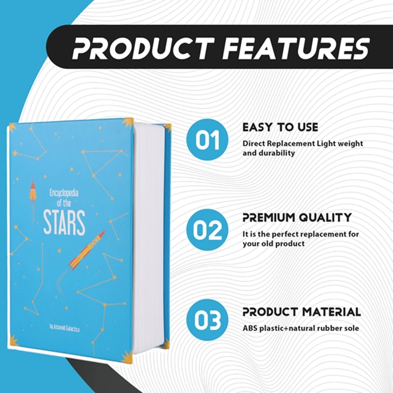 Dictionary Book Safe Storage Box,  Safe With 3 Digital Combination Lock, Anti-Theft Safe Secret Box