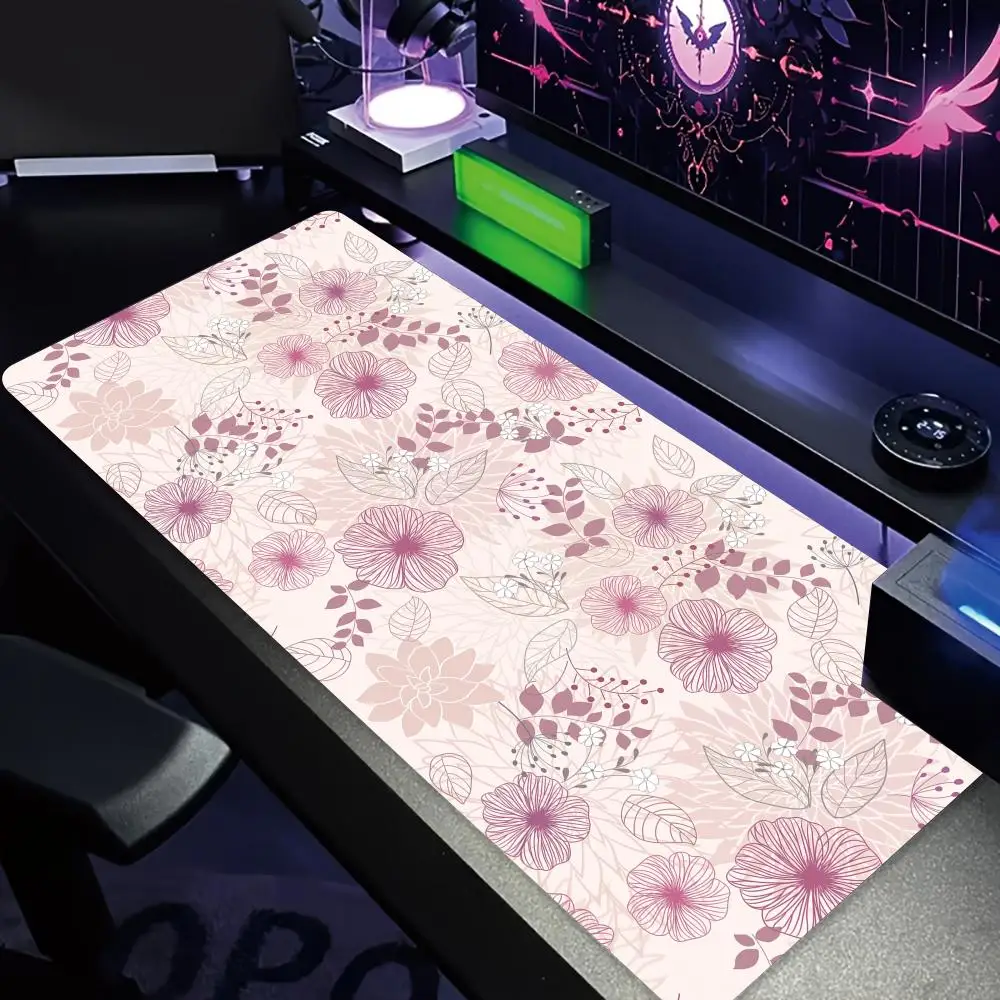 

Элегантный цветочный узор, большой коврик для мыши, настольный коврик, игровой коврик, аксессуары для ПК, коврики для клавиатуры, коврик для мыши, коврик для компьютерного стола, ковер