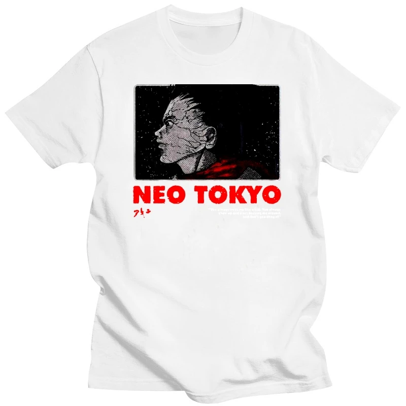 Vintage akira 90s Anime Japan Neo Tokyo shirt reprint New Men'S Fashion Short-Sleeve T Shirt Mens