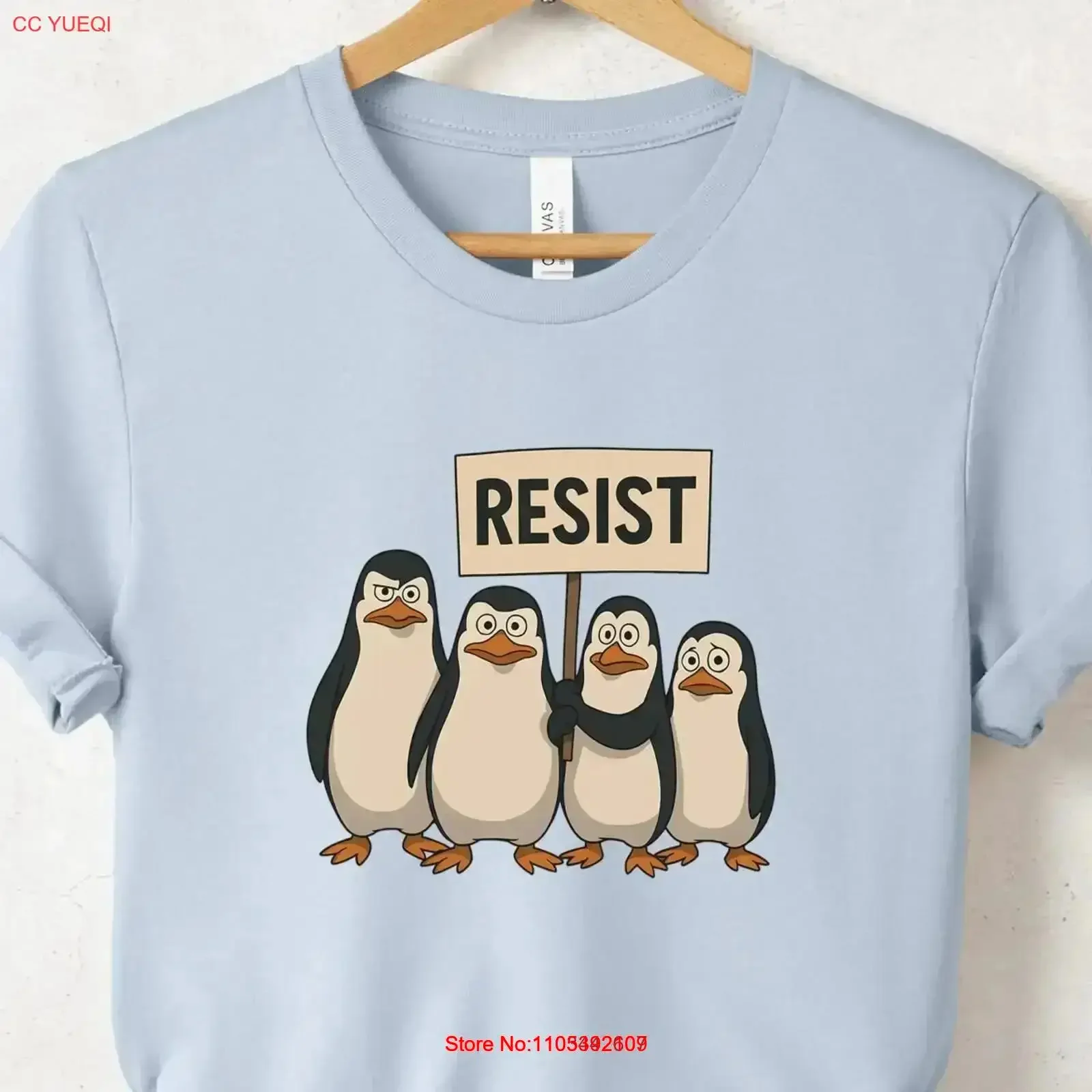 Penguins ResisT T Shirt FDT Resistance ProtesT Against Tariffs Flippers Up Heard Island vintage Washed Soft  vintage Washed
