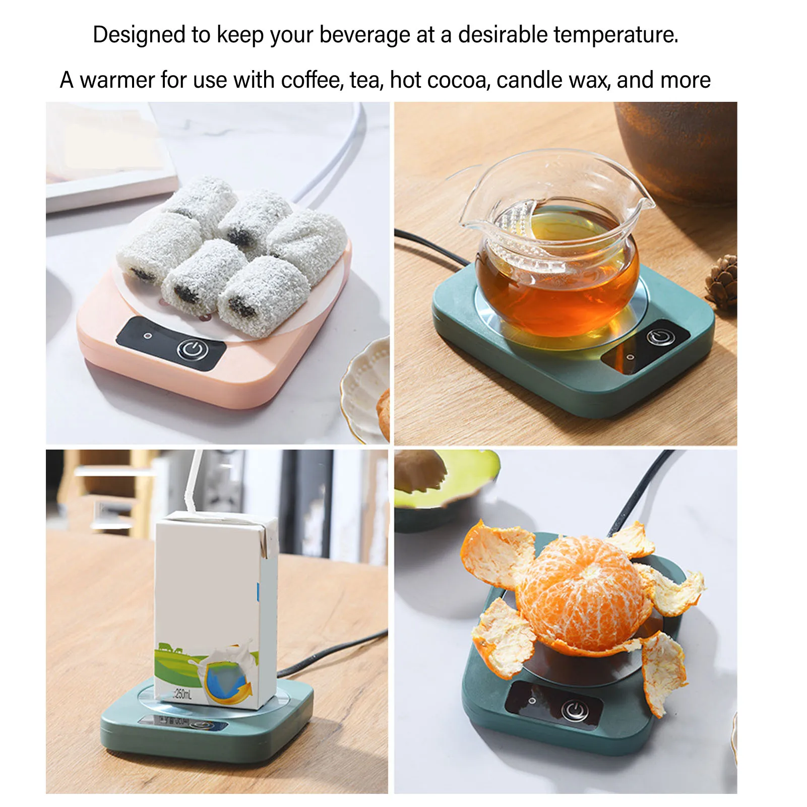 Electric Mug Warmer Smart Cup Warmer 55℃ Constant Temperature Thermostat Coaster for Coffee Tea - Image 4
