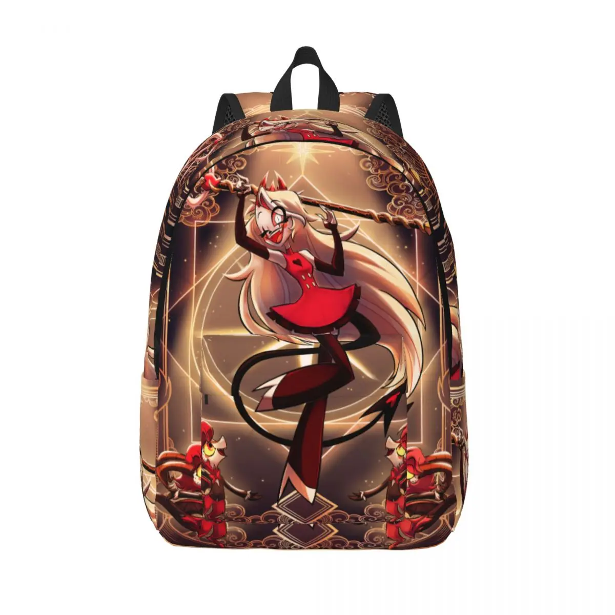 

Custom H-Hazbins Animes Mangas Laptop Backpack Men Women Basic Bookbag for School College Student Bags