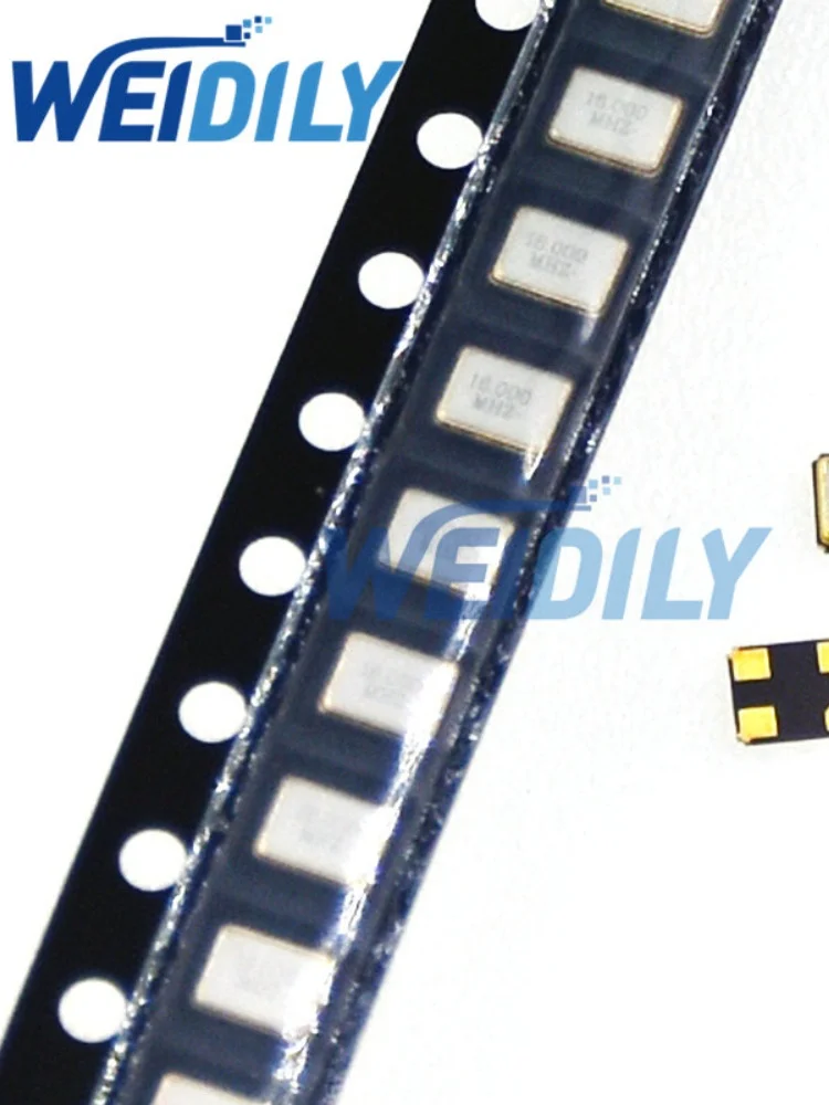 5 sztuk 3.2*2.5mm 3225 4 piny oscylator SMD 10Mhz 12Mhz 25Mhz 48Mhz 50MHz 50M 50.000mhz aktywny oscylator kryształowy SMD nowy