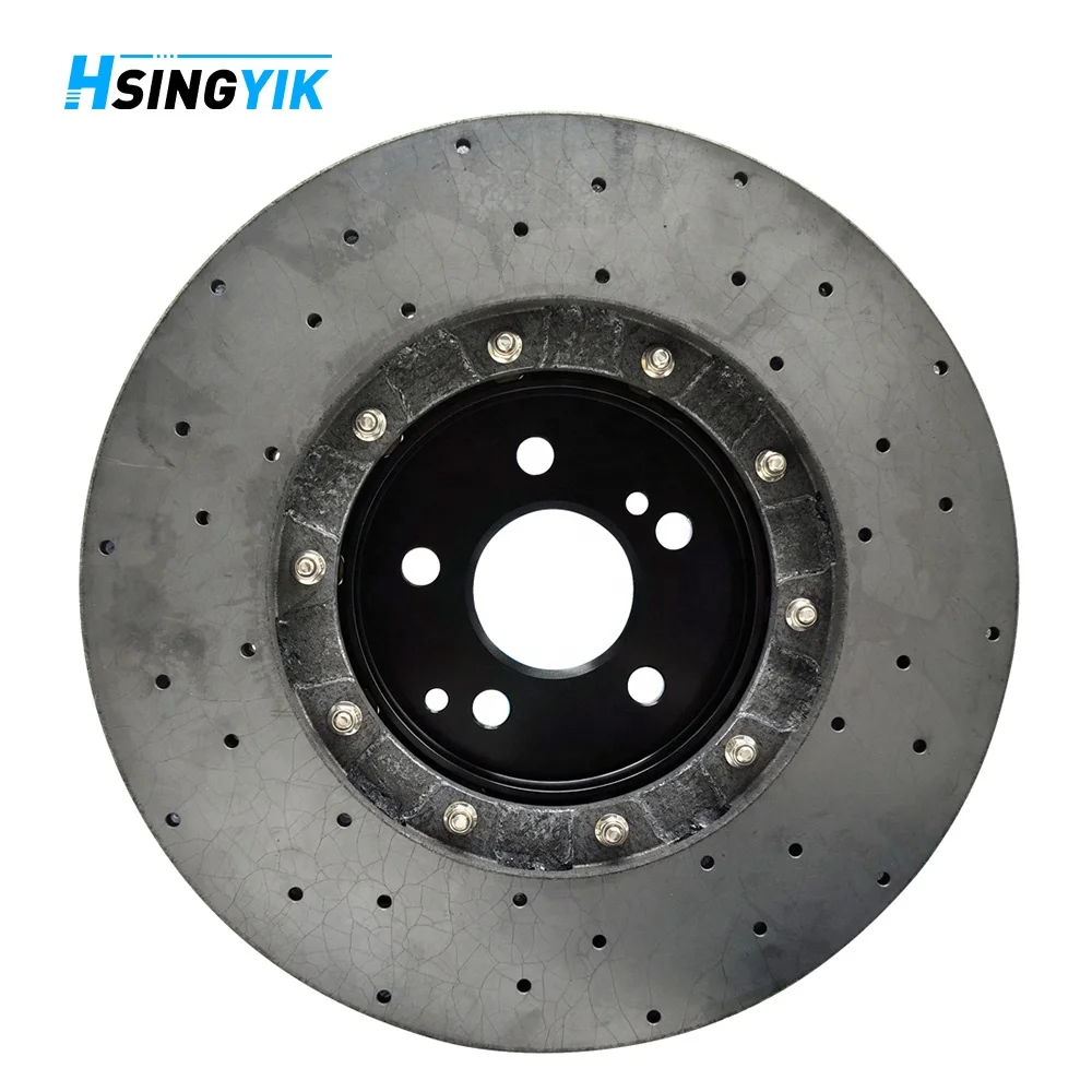 Factory Direct Price High Performance Drilled Slotted Floating OEM A2134230000 Carbon Ceramic Brake Disc For Mercedes Benz